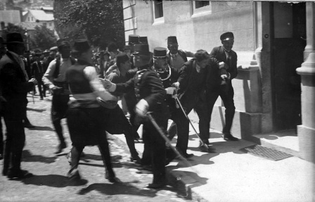 Gripandet av Gavrilo Princip